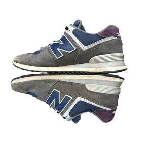 New Balance 574 Shoes U574KGN Navy Gray Sz 11.5 Suede Sneakers Men's #S77-1